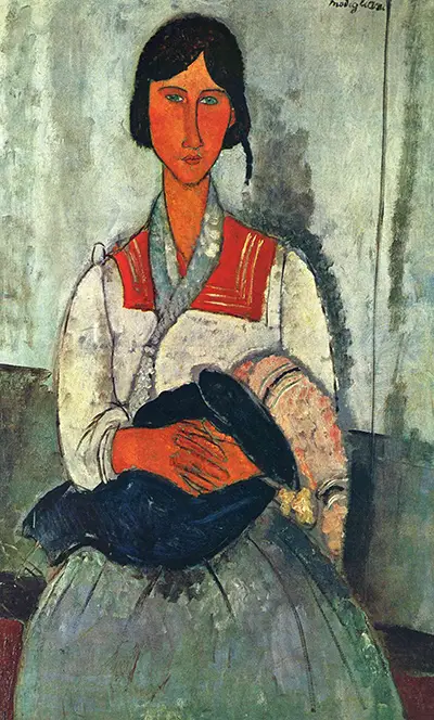 Gypsy Woman with Baby Amedeo Modigliani